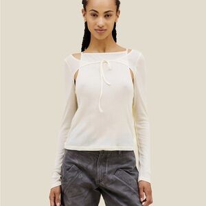 NWT ECKHAUS LATTA FLIP LONG SLEEVE IN FOAM S